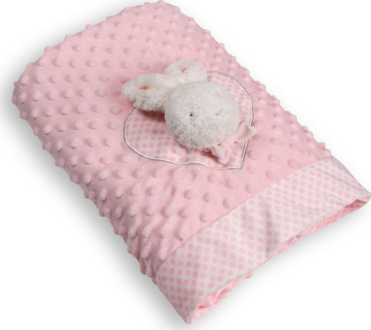 Silk Fashion Decke Kinderbett Vlies Rosa 100x140cm