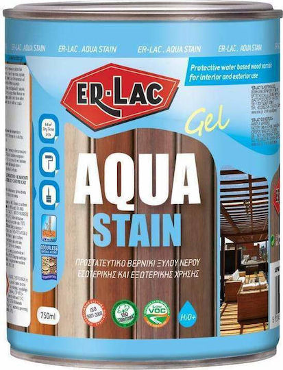 ER-LAC Aqua Stain Gel Lac de impregnare pentru apa 2012 Mahogany Matt 750ml