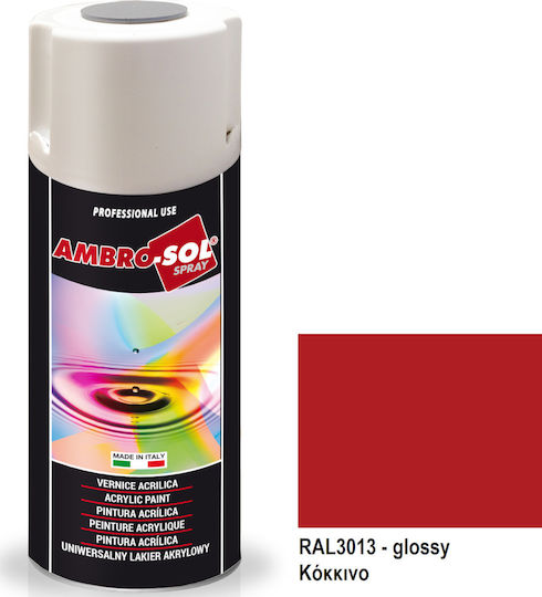 Ambro-Sol Σπρέι Βαφής V400 Ακρυλικό Tomato Red RAL 3013 400ml