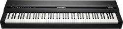 Kurzweil Electric Stage Piano MPS120 with 88 Weighted Keys Built-in Speakers and Connection with Headphones and Computer Black