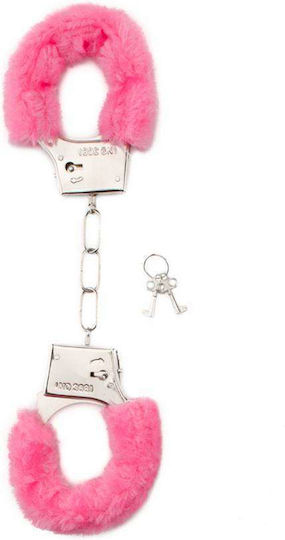 Shots Furry Handcuffs Handcuffs in Pink Color