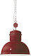 Ondaluce Engine Pendant Light Suspension for Socket E27 Red