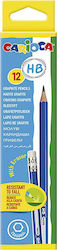 Carioca Graphite Pencil HB Set with Eraser Blue 12pcs