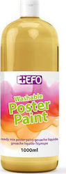 +Efo Poster Paint Tempera Colour Paint Bottle 1000ml Gold