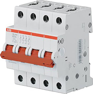 Abb SD204-63 Τετραπολικός Διακόπτης Ράγας 440V 63A