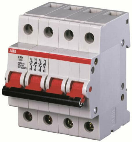 Abb Τετραπολικός Διακόπτης Ράγας 400V 80A