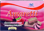 Amaretti Chocostrawberry Wafer Milk Strawberry 68gr