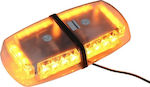 Car Beacon LED 12 / 24V Waterproof 31cm with Orange Lighting