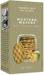 Verduijn's Crackers Honey And Mustard Wafers With Honey & Mustard Flavor 75gr