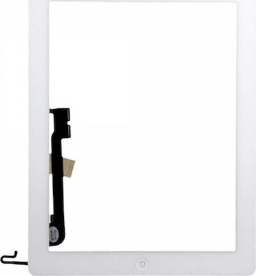 Μηχανισμός Αφής & Home Button Λευκό (iPad 4)