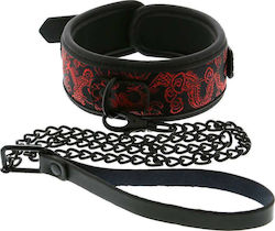 Dream Toys Blaze Deluxe Collar & Leash Halsband in Schwarz Farbe