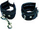 Zado Fetish Leather Cuffs Cătușe în Culoare Negru