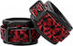 Shots Ouch Luxury Hand Cuffs in Rot Farbe OU341BUR