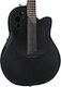 Ovation Semi-Acoustic Guitar Elite TX 12-string Cutaway Black