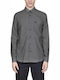 Fred Perry Men's Shirt Long Sleeve Checked Gray