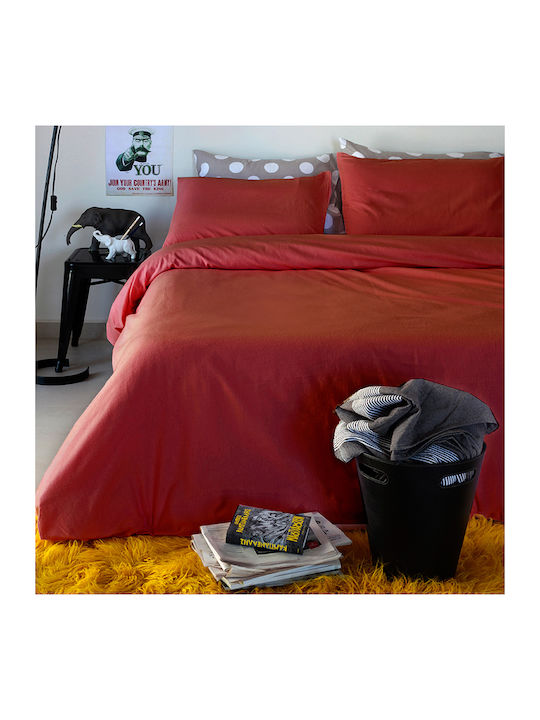 Melinen Sheet Super-Double with Elastic 175x200+30cm. Urban Bordeaux