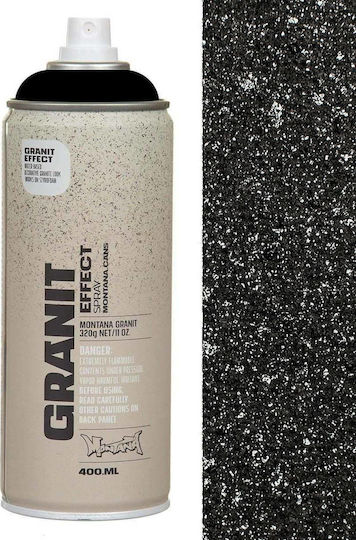 Montana Cans Σπρέι Βαφής Granite Effect με Ματ Εφέ Black 400ml