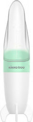 Kikka Boo Baby Löffel Squeeze mit Einstellbarem Durchfluss aus Silikon Mint