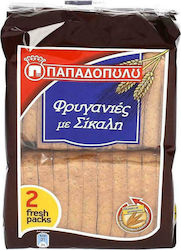 Παπαδοπούλου Toasts Rye Σίκαλης 160gr