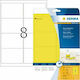 Herma 160 Self-Adhesive Rectangular A4 Labels 99.1x67.7mm