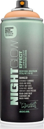 Montana Cans Спрей Боядисване Nightglow Акрилен с Мат Ефект Orange 400мл