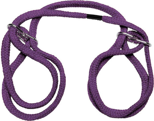 Doc Johnson Japanese Style Bondage Wrist or Ankle Cuffs Σχοινί Δεσίματος σε Μωβ Χρώμα