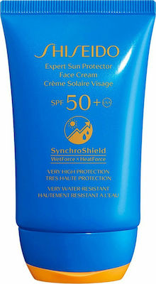 Shiseido Expert Sun Protector Face Αδιάβροχη Αντηλιακή Κρέμα Προσώπου SPF50 50ml