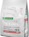 Nature's Protection Superior Care White Dogs Starter 1.5kg Ξηρά Τροφή χωρίς Σιτηρά για Κουτάβια με Σολομό