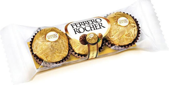 Ferrero Rocher Rocher Chocolate Treats Milk Hazelnut 38gr 3pcs