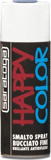 Saratoga Σπρέι Βαφής Happy Color Bucciato με Σαγρέ Εφέ Κόκκινο 400ml