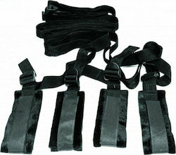 Sportsheets Sex & Mischief Bed Bondage Restraint Kit Σετ για Δέσιμο στο Κρεβάτι σε Μαύρο Χρώμα Sportsheets Sex & Mischief Bed Bondage Restraint Kit Σετ για Δέσιμο στο Κρεβάτι σε Μαύρο Χρώμα