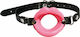 Sportsheets Sex & Mischief Silicone Lips Mouth Gag Cagulă în Culoare Roz