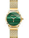 Thomas Sabo Garden Spirit Malachite Γυναικείο Ρολόι Μπαταρίας με Χρυσό Μεταλλικό Μπρασελέ