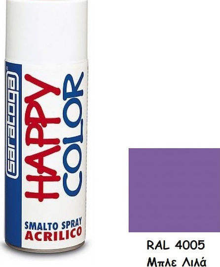 Saratoga Spray Farbe Happy Color Acrylic mit Metallisch Effekt Blau Flieder RAL 4005 400ml