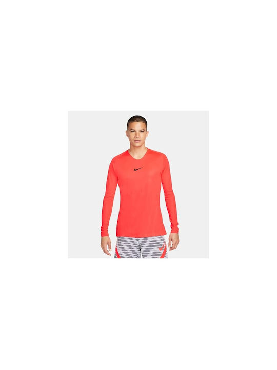 Nike First Layer Men's Athletic Long Sleeve Blouse Dri-Fit Red