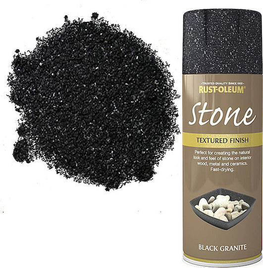 Rust-Oleum Спрей Боядисване Stone черен гранит 400мл