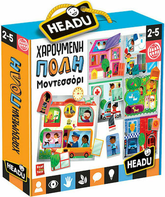 Headu Χαρούμενη Πόλη Montessori Educational Game Knowledge for 2-5 Years Old