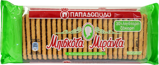 Παπαδοπούλου Μπισκότα Μιράντα 30% Λιγότερη Ζάχαρη 250gr