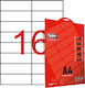 Typotrust 400 Self-Adhesive Rectangular A4 Labels 105x37.125mm