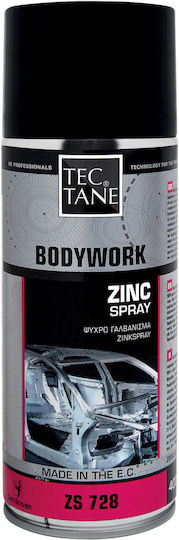 Bostik Den Braven Σπρέι Γαλβανισμού Zinc με Ματ Εφέ Γκρι Ψυχρό Γαλβάνι Zinc 400ml 12τμχ