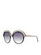 Emilio Pucci Women's Sunglasses with Black Plastic Frame and Gray Gradient Lens