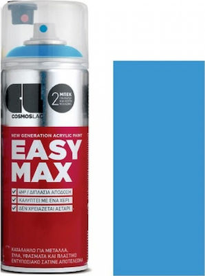 Cosmos Lac Spray Vopsea Easy Max Acrilic cu Efect de Satin Albastru RAL 5012 400ml