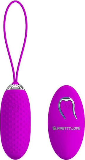 Pretty Love Joanna Vibrator Egg with Remote Control 14cm Purple