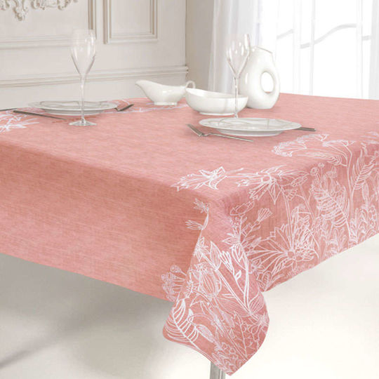 Saint Clair Tablecloth Stain Resistant 1028 Coral 145x180cm