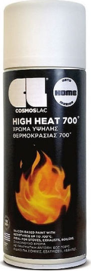 Cosmos Lac Спрей Боядисване High Heat Висока температура с Мат Ефект Бял 400мл