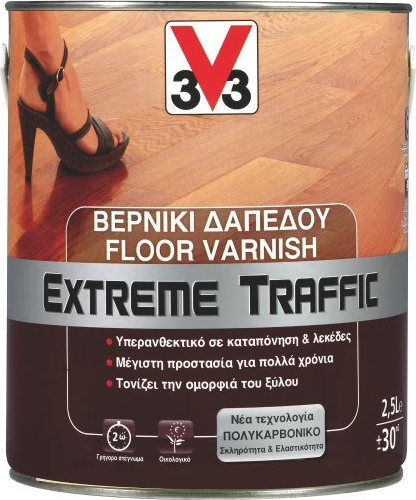 V33 Extreme Traffic Βερνίκι Επιφάνειας Νερού Άχρωμο Γυαλιστερό 2.5lt