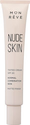 Mon Reve Nude Skin Ενυδατική Κρέμα Προσώπου Ημέ...