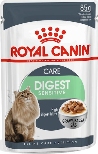 Royal Canin Digest Sensitive Wet Food for Adult Cats in Pouches 85gr