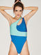 PCP Tanya Badeanzug mit Einem Schulterträger Blau