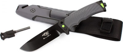 Ganzo Survival G8012-GY Knife Survival Gray with Blade made of Stainless Steel in Sheath